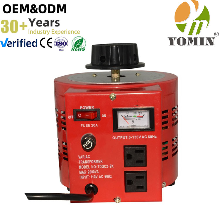 Manufacturer TDGC2-0.5 Voltage Regulator (Variac) Single Phase 500VA 220V AC Voltage Regulator Variable Transformer
