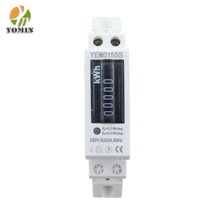 Power Consumption Analog Counter Single Phase Mini Electronic DIN Rail KWH Meter Active Energy Meter
