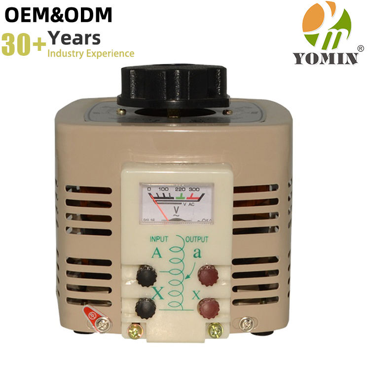 TDGC2 3KVA Meter Display 0-250v Single Phase Common Type AC Contact Adjustable Variac Variable Transformer Voltage Regulator