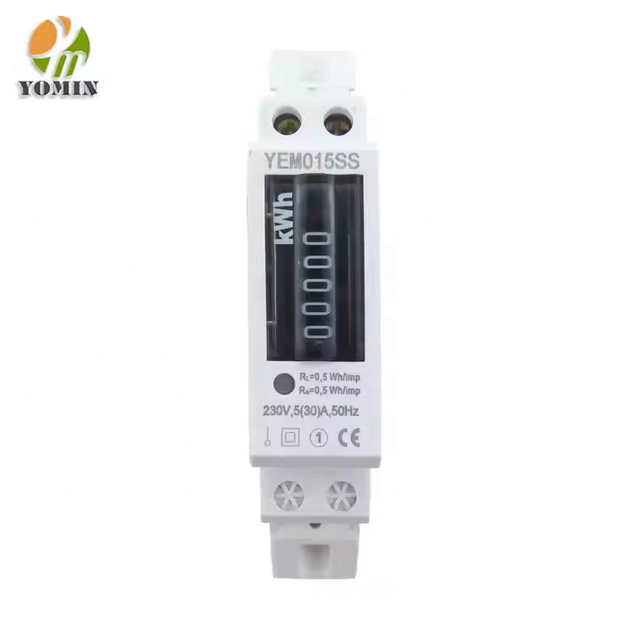 Analog Display Single Phase Communication 32A Current Frequency Din Rail KWH Meter Digital Electric Smart Energy Meters