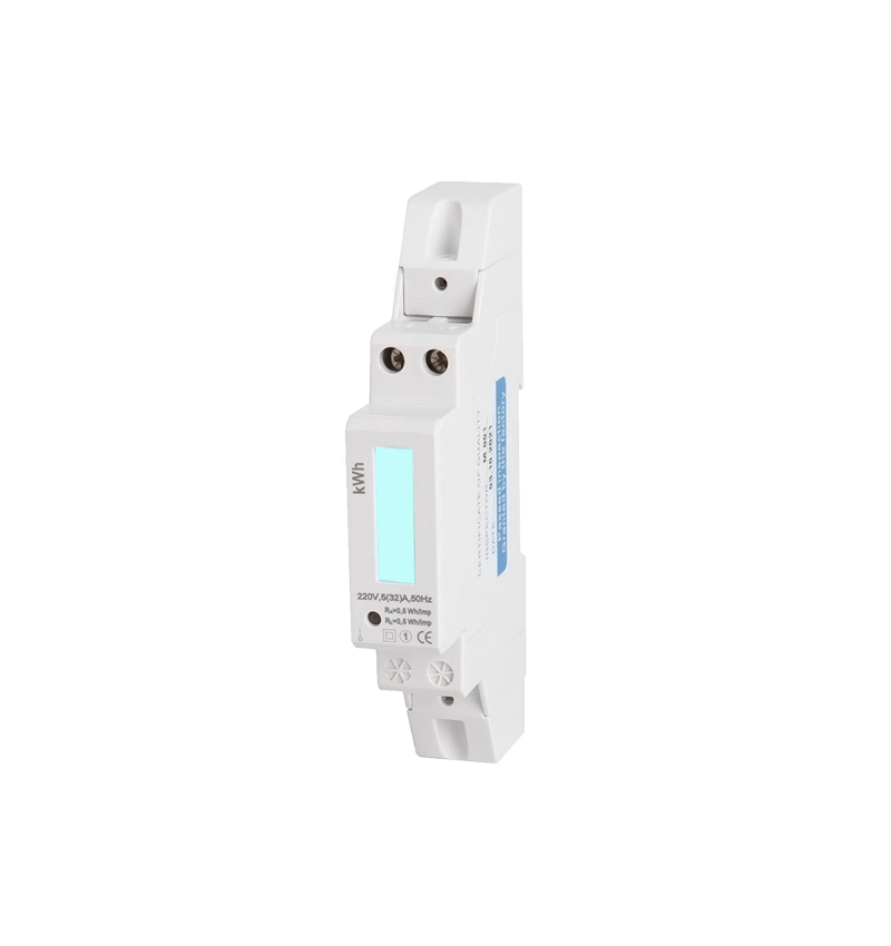 Single-Phase Energy Efficient DIN Rail kWh Watt-Hour Meter Measure Energy with Precision
