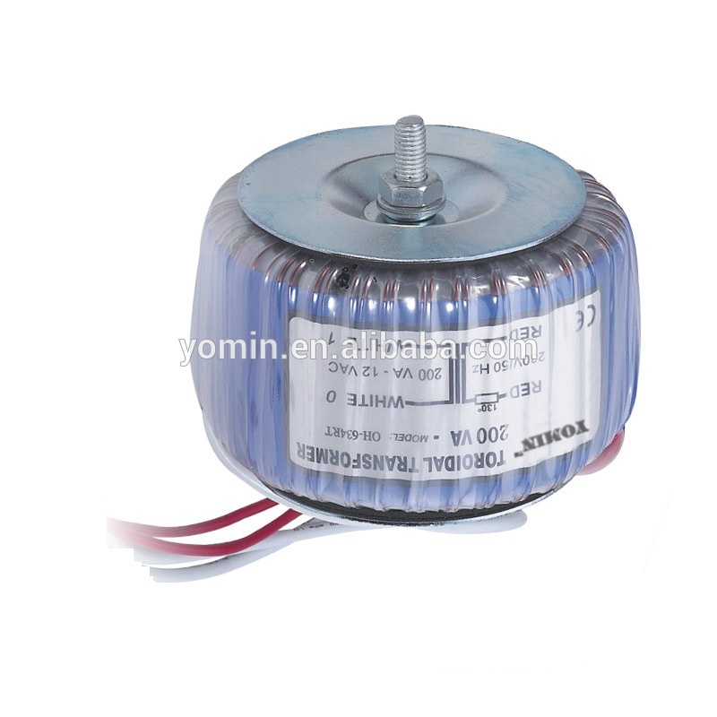 DH Series 1000 VA Single Phase Toroidal Electrical Power Transformer Copper 200kVA Rated Capacity 110V/220V Input 60Hz Frequency