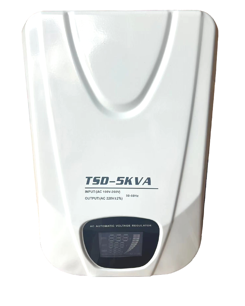 TSD 5KVA Relay Type Single Phase Series 220v AC Automatic Stabilizers Voltage Regulator With Led Lcd Digital Display