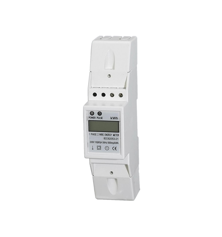 Single-Phase Din Rail Active Energy Meter with LCD Display and Pulse Output New Type