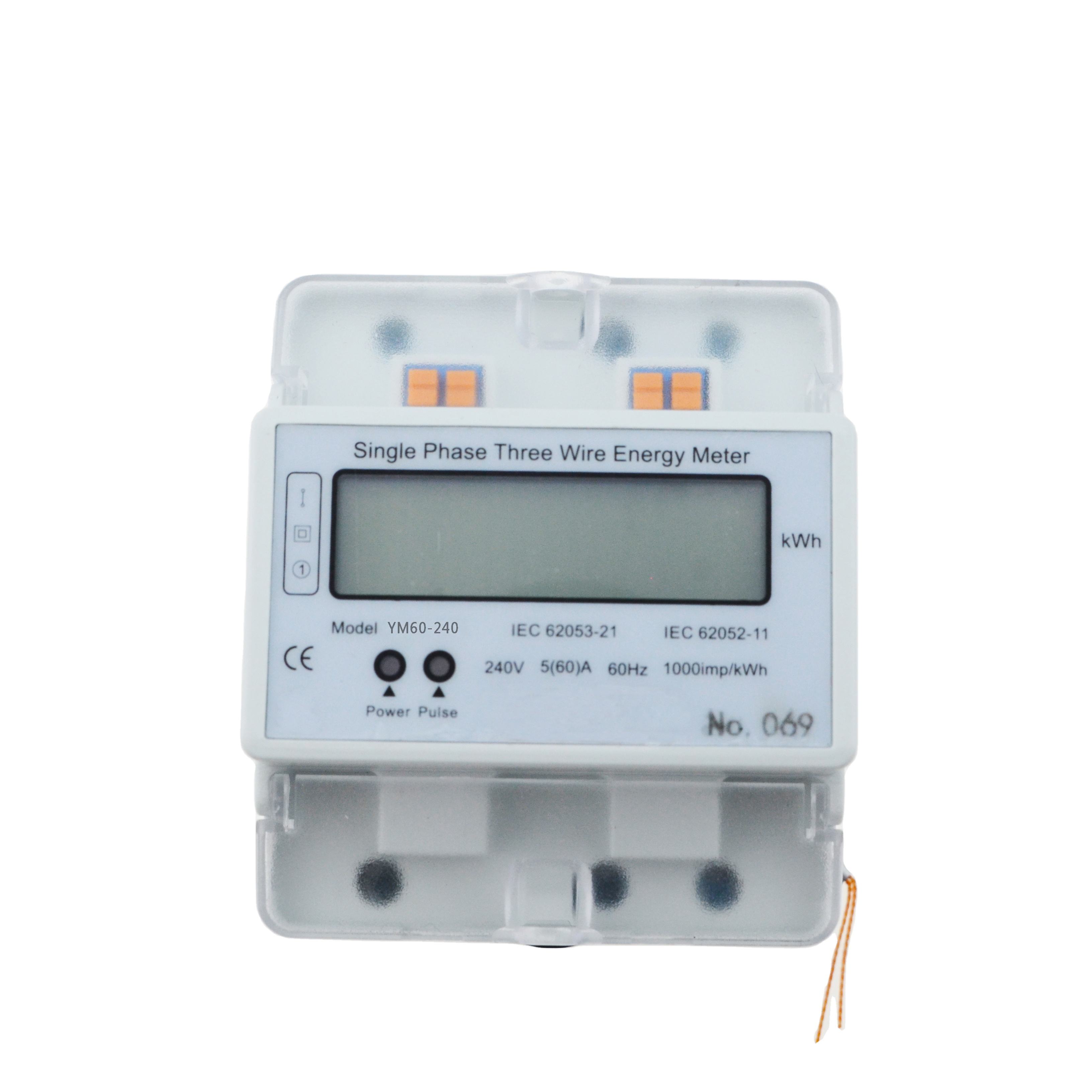 High Quality Precise Measurement Energy Consumption Analysis Single Phase Three Wire Power Meter Digital Electric Energy Meters