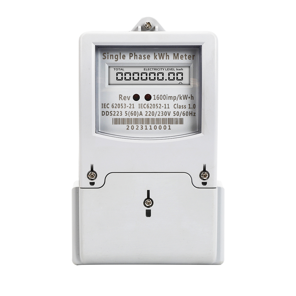 High Quality Safety 220V Electricity Smart Kwh Meter Single Phase Energy Meter