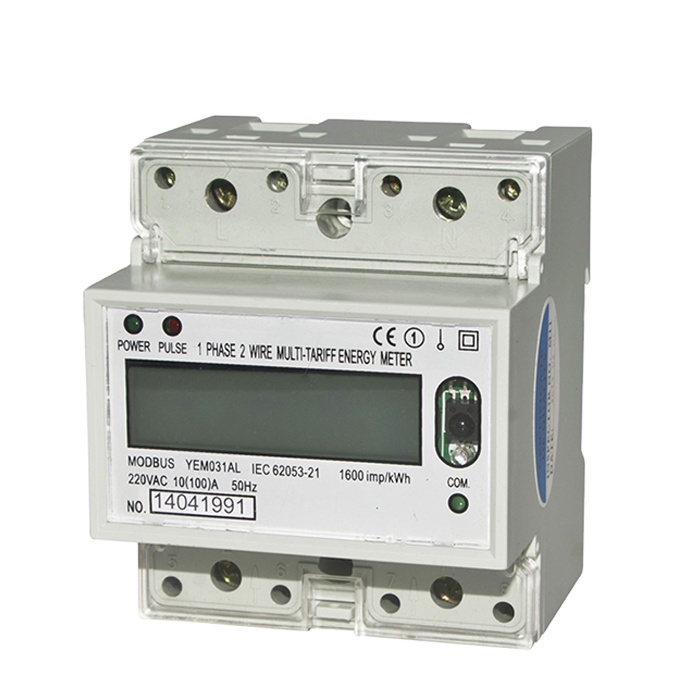 Hot Sale RS485 Multi Tariff Digital Electricity Power Meter / Single Phase Energy Meter Multi-rate