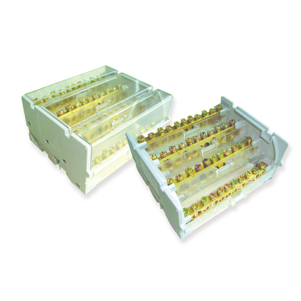 Electric Terminal Block Connector With Brass Screw Made of Durable PC & PA Material