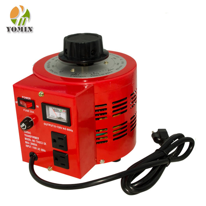 Manufacturer TDGC2-0.5 0-250V Out 2A Voltage Regulator (Variac) Single Phase 500VA Voltage Regulator Variable Transformer