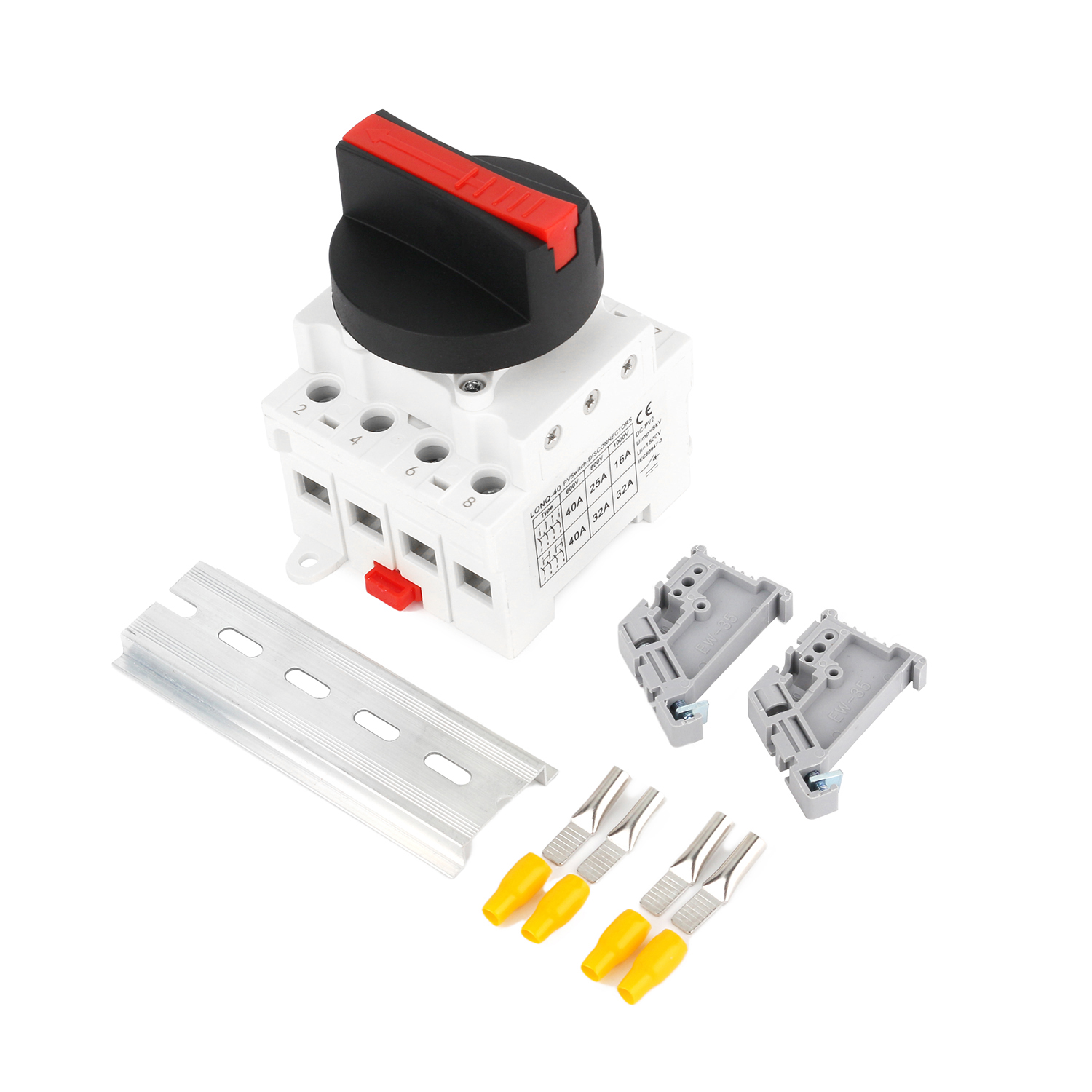 4Pole 32A 1000V Waterproof PV Isolation Switch for PV System Max Current 16A/30A Changeover Switch