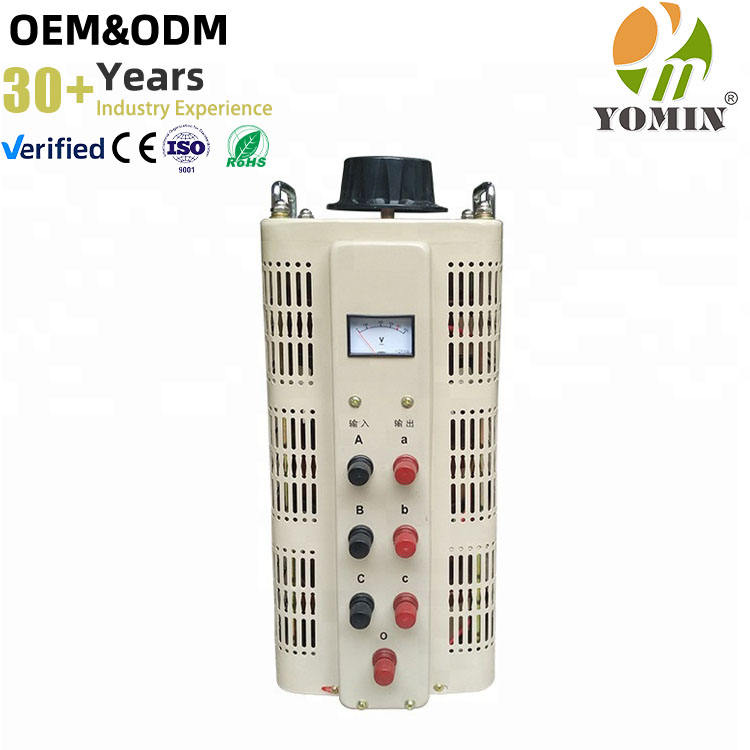 Adjustable Three Phase TSGC2 3KVA Variac 3 Phase 380V Variable Voltage Transformer 4 Amp Variac Voltage Regulator for SVC Use