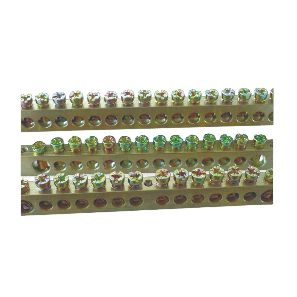 Copper Screw Terminal Block Connector Brass Terminal Block With Copper Material