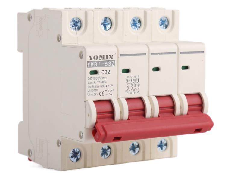 Fast Delivery DC Breaker 63A 80A 100A 125A 500V 1000V Dc Photovoltaic Breaker Circuit Breaker for Solar Panel Pv System