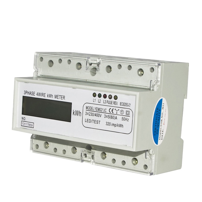 YEM021JC Wholesale Price Factory 3 Phase LCD Display kwh Meter/ Low Price Din Rail Digital Multimeter/ 3 Phase Power Meter